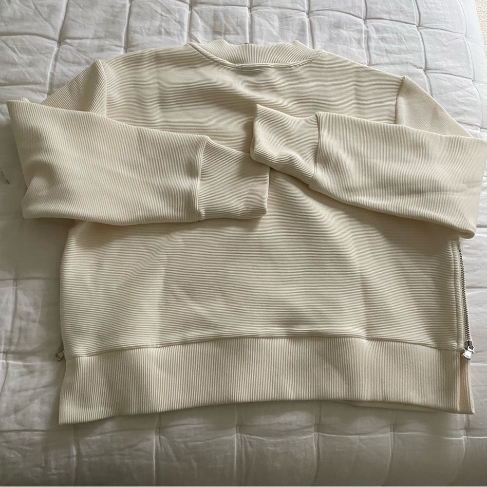 Varley Cleon pullover in Egret cream - Picture 9 of 12